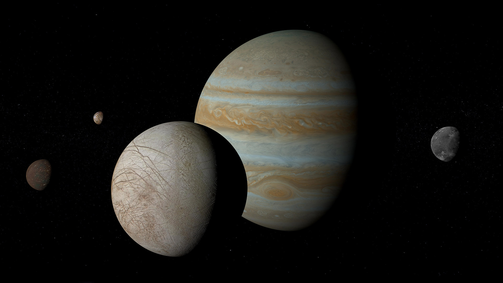 木星的卫星木卫一木卫二木卫三和木卫四